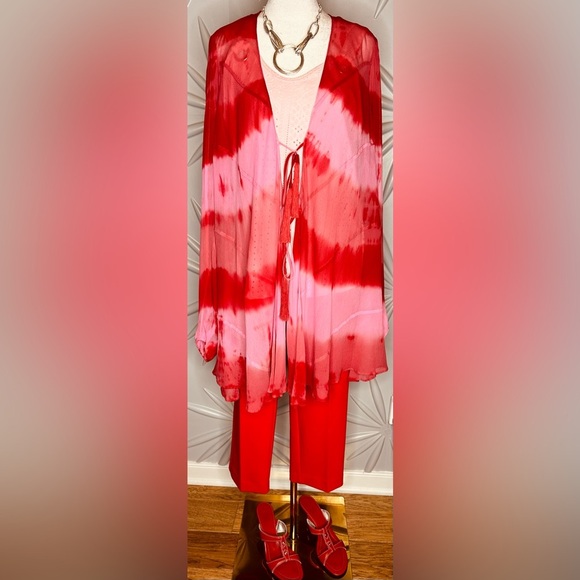 Loft SZ 10P Marissa red cropped trouser w/2 front & 2 rear pockets, waist 35” - Picture 7 of 7